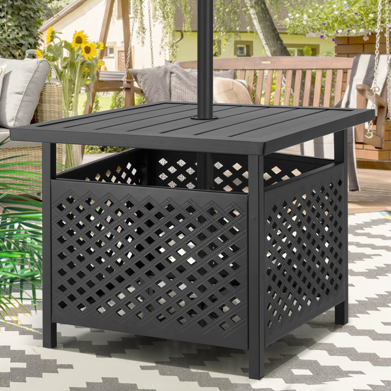 Sol 72 Outdoor Stansfield Outdoor Umbrella Side Table With 1.58 Umbrella Hole Reviews Wayfair